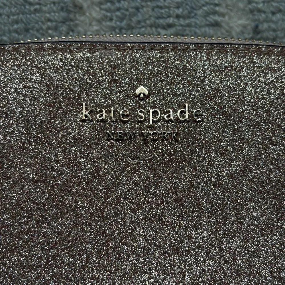 Kate Spade rose gold glitter crossbody bag